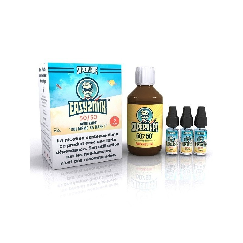 Pack DIY Easy2Mix 200mL 50/50 3mg SuperVape